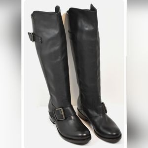DOLCE VIRA Lucianna Tall Shaft black leather boots size 8